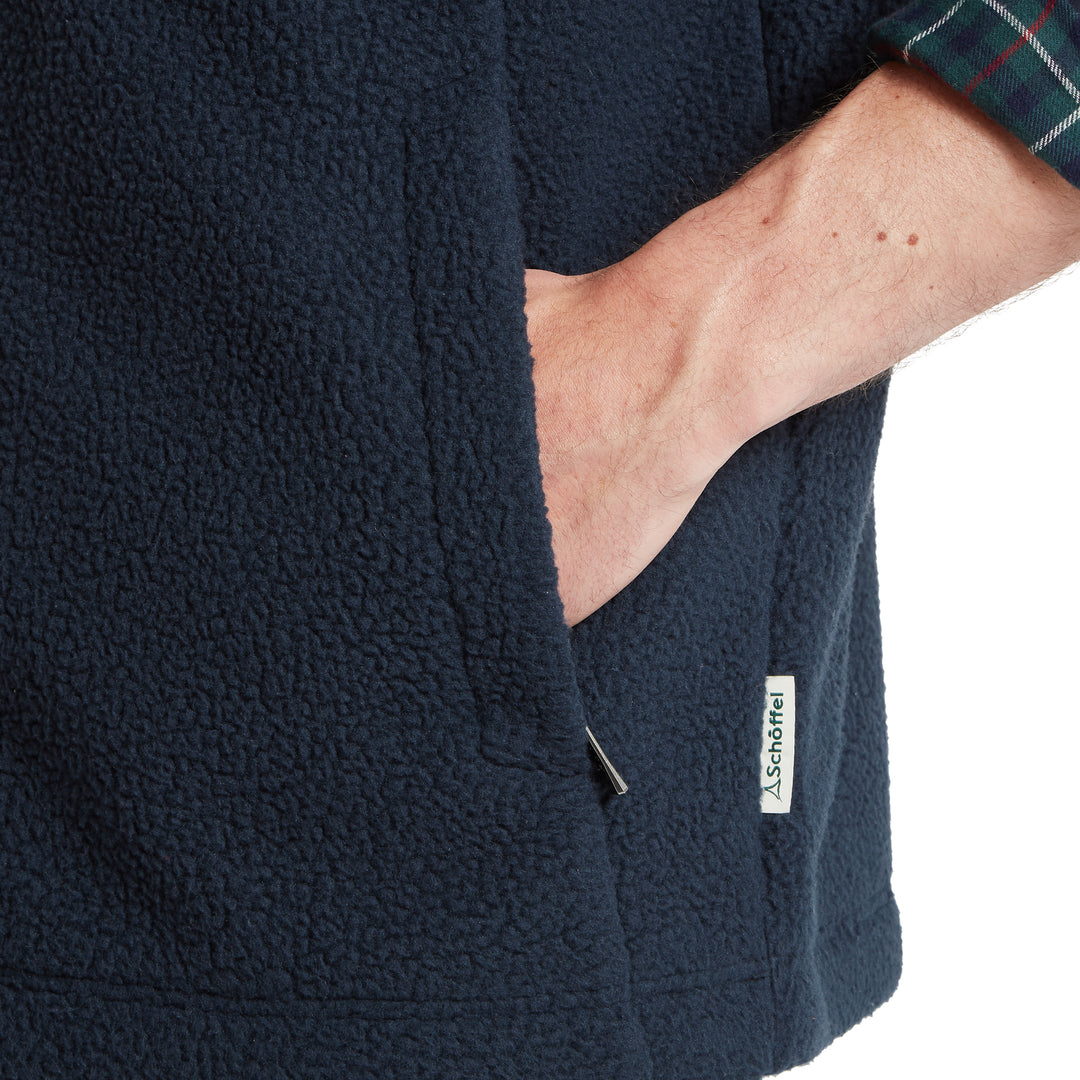 Schoffel Mens Oakham Retro Fleece Gilet
