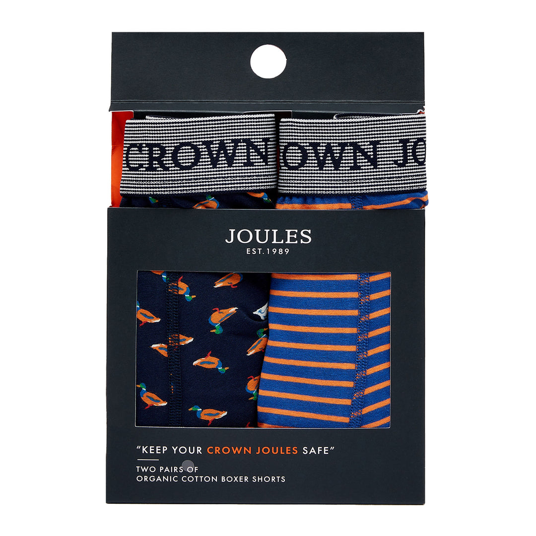 The Joules Mens Crown Joules Underwear 2 Pk in Navy#Navy