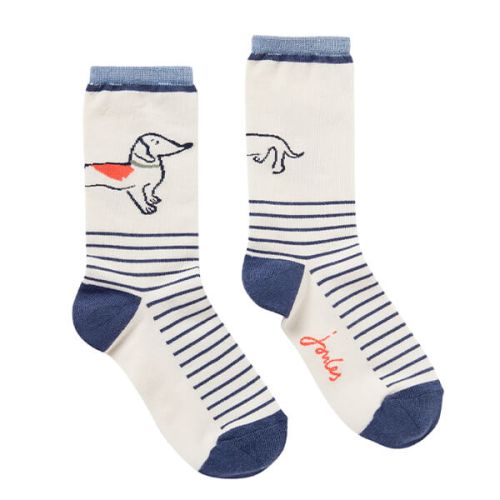 The Joules Ladies Excellent Everyday Eco Vero Socks in Blue#Blue