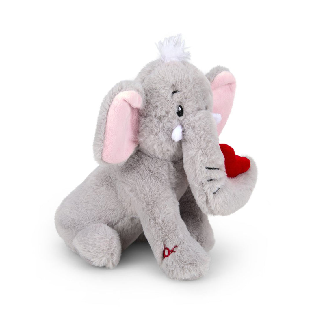 PetFace Buddies Indi Elephant With Heart Plush Dog Toy