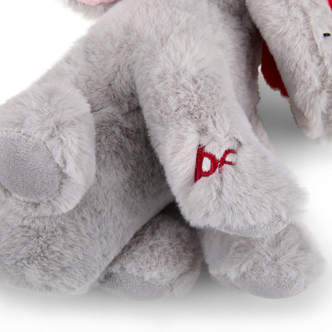 PetFace Buddies Indi Elephant With Heart Plush Dog Toy