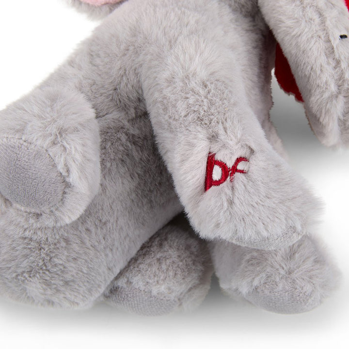 PetFace Buddies Indi Elephant With Heart Plush Dog Toy