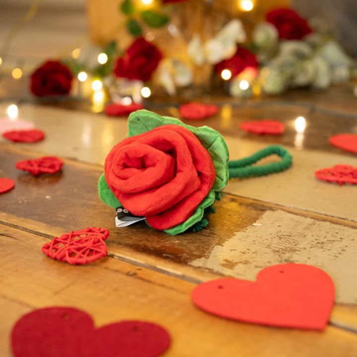 PetFace Buddies Scarlet Rose Plush & Rope Dog Toy