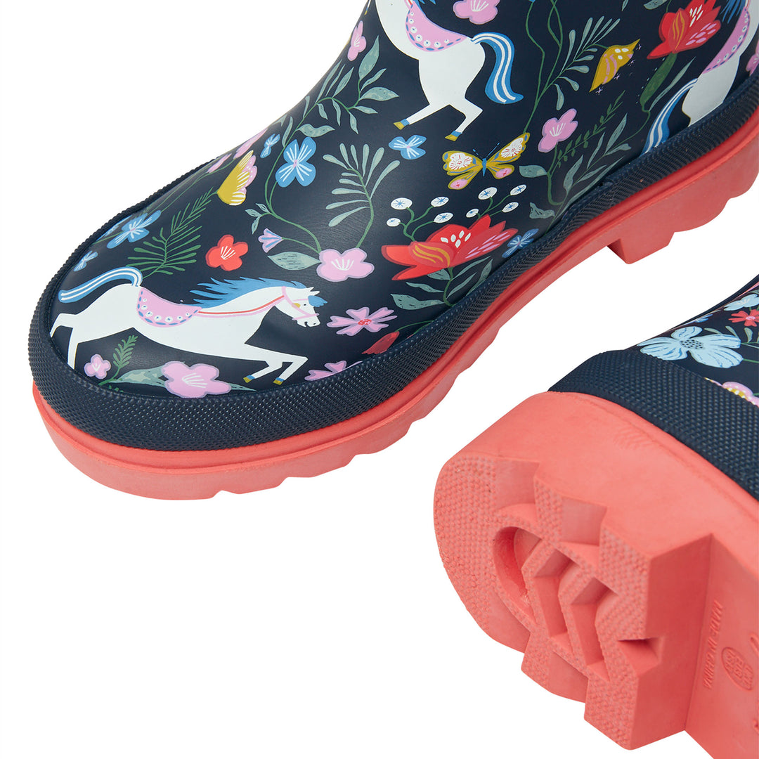 Joules Girls Print Welly