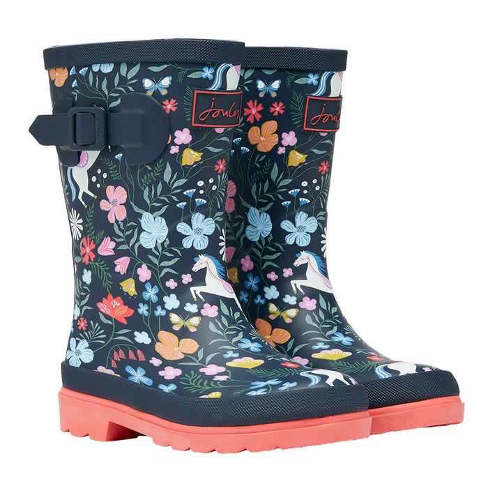 Joules Girls Print Welly
