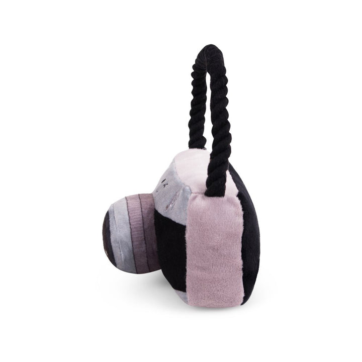 PetFace Retro Camera With Rope Plush Dog Toy