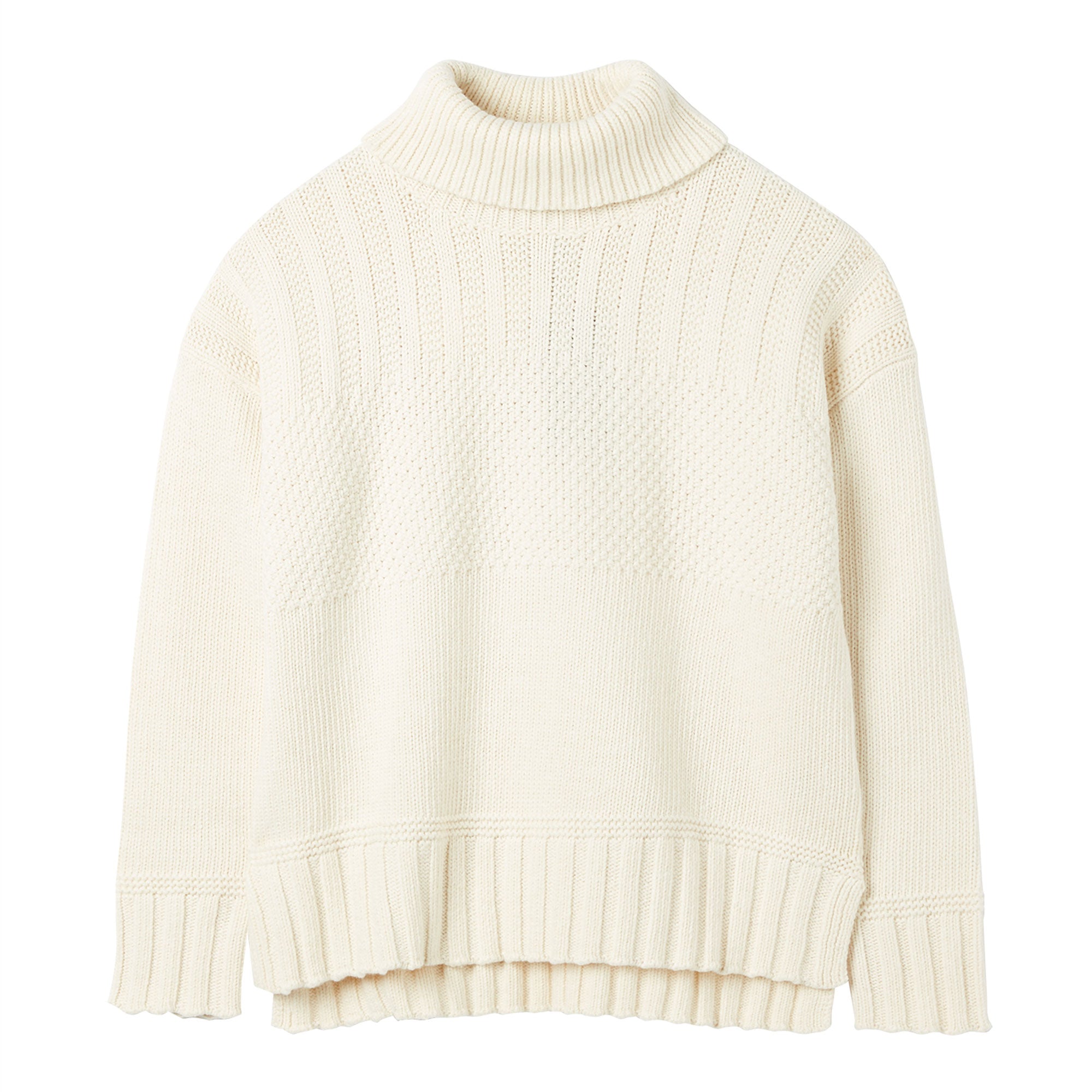 Cream polo neck outlet jumper ladies