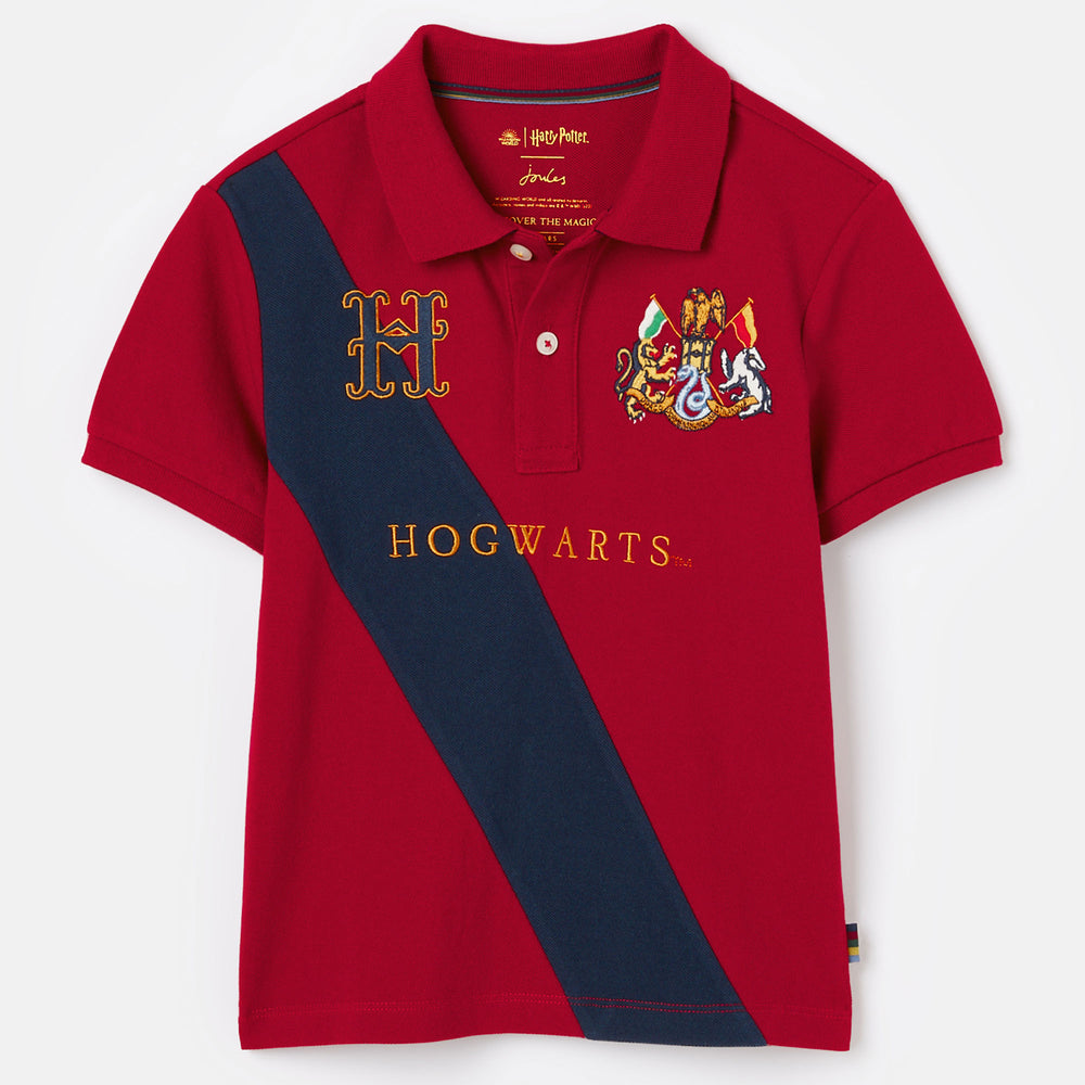 Joules Boys Harry Potter Gryffindor Polo Shirt