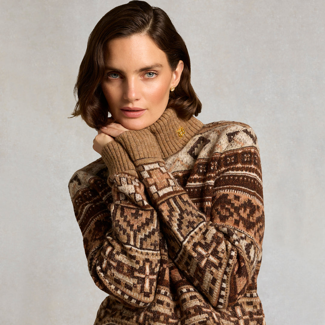 Holland Cooper Ladies Vostock Roll Neck Knit