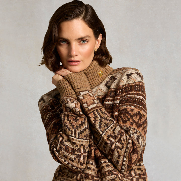 Holland Cooper Ladies Vostock Roll Neck Knit