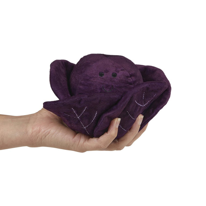 PetFace Foodie Faces Ruby Red Cabbage Plush Dog Toy