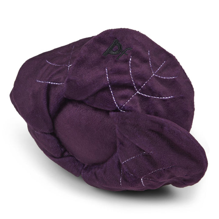 PetFace Foodie Faces Ruby Red Cabbage Plush Dog Toy