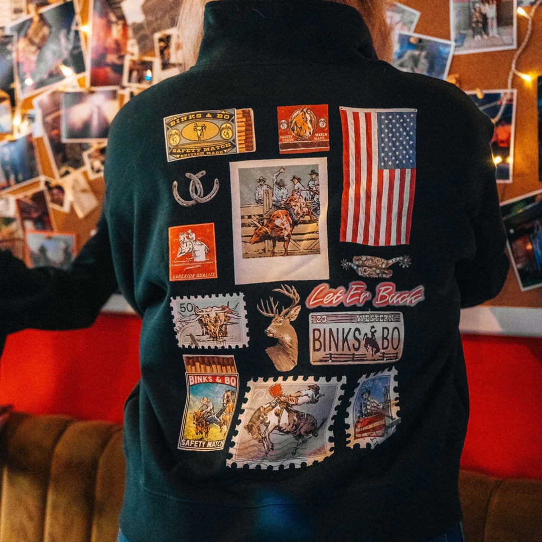 Binks & Boo Ladies Rodeo Heritage 1/4 Zip
