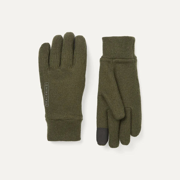 KNIT GLOVE ベージュ 12pcs Solid with Lurex Cable Knit Winter Gloves-JG827