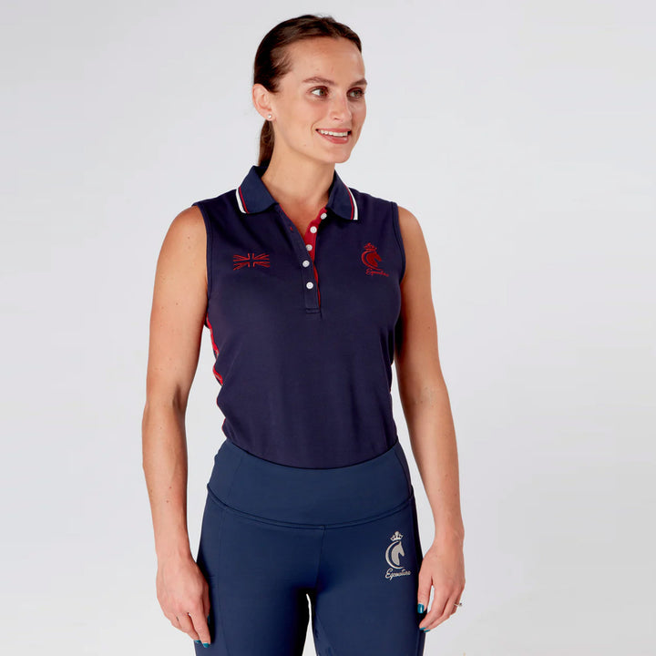 Eqcouture EQC TEAM Sleeveless Polo Shirt