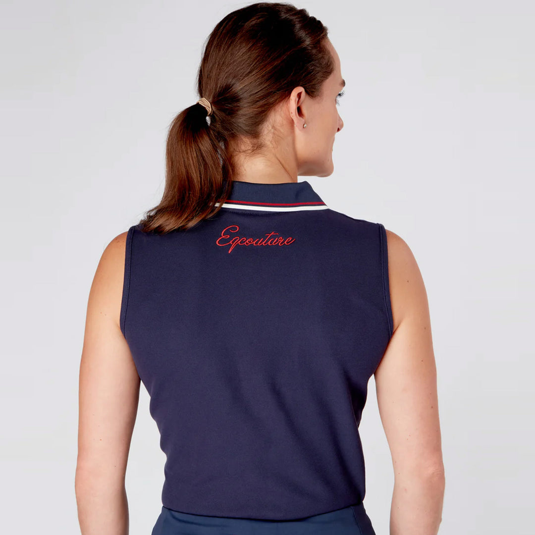 Eqcouture EQC TEAM Sleeveless Polo Shirt