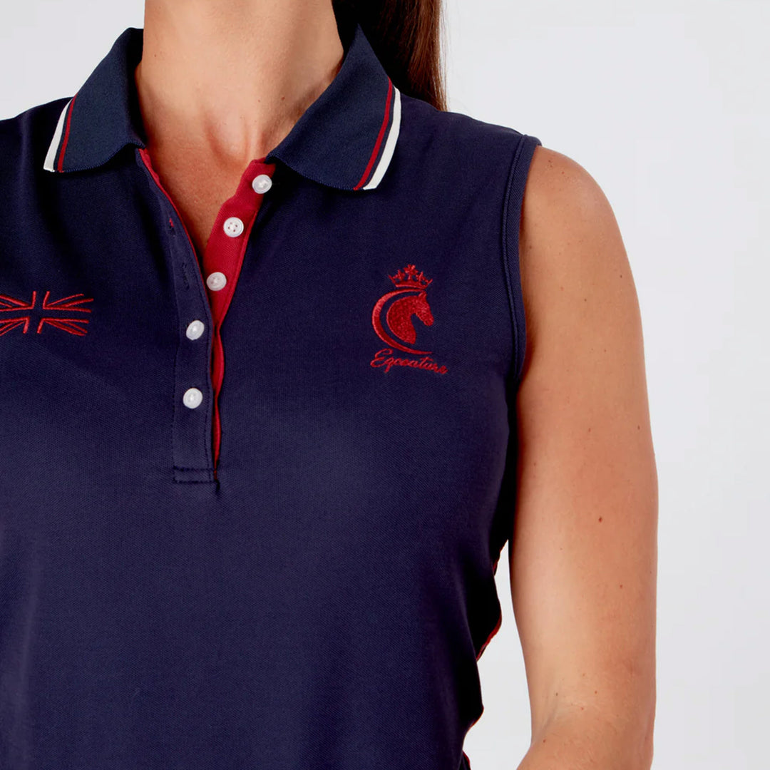 Eqcouture EQC TEAM Sleeveless Polo Shirt