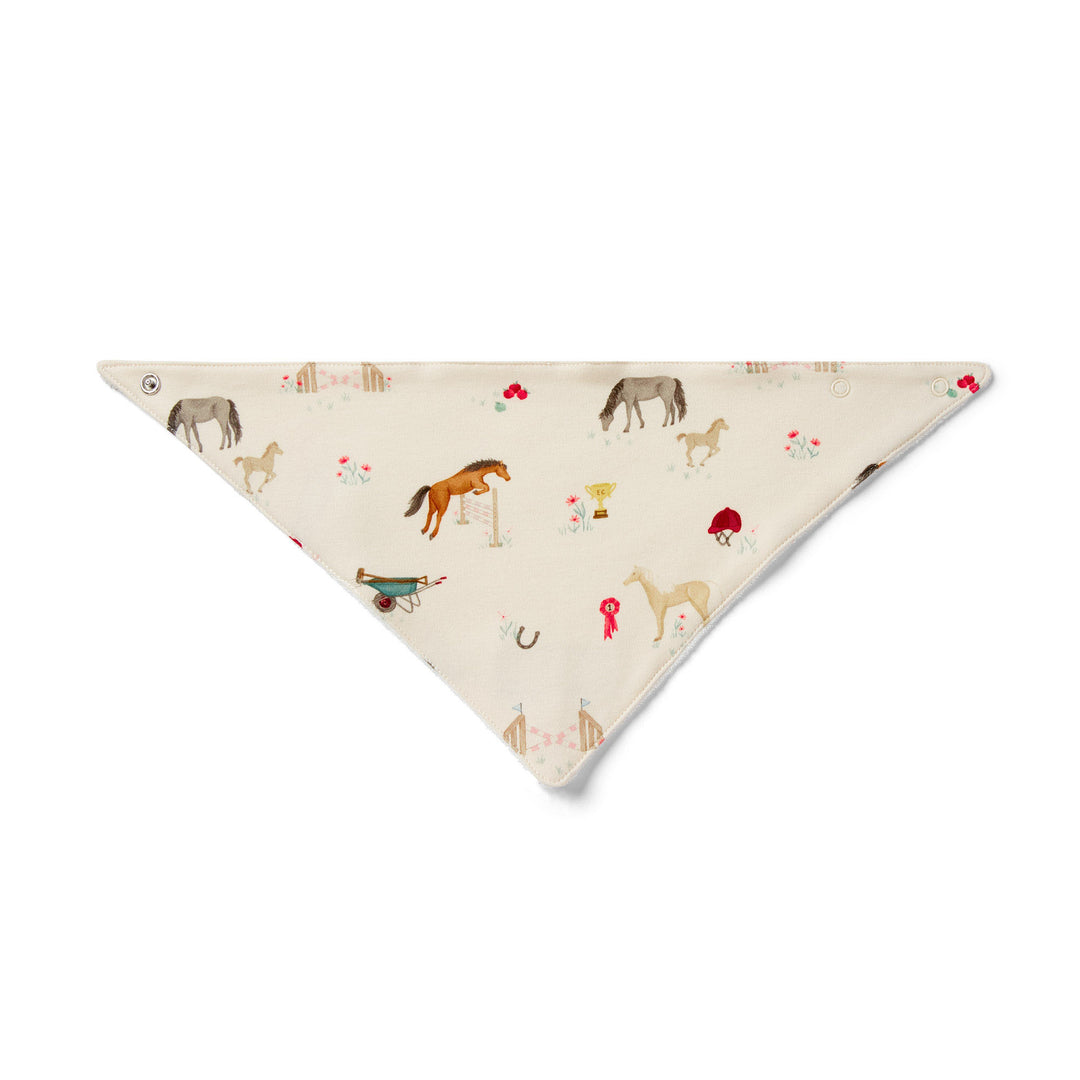 Eleanor Charles Baby The Pony Print Bib