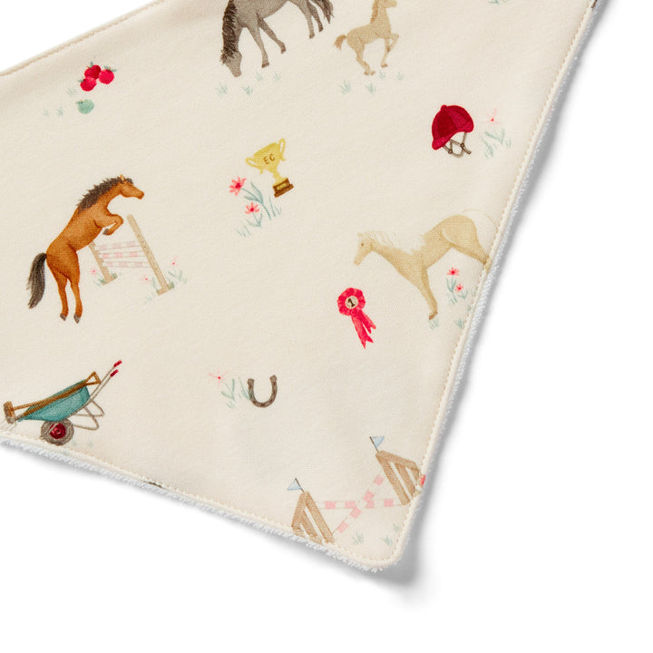 Eleanor Charles Baby The Pony Print Bib