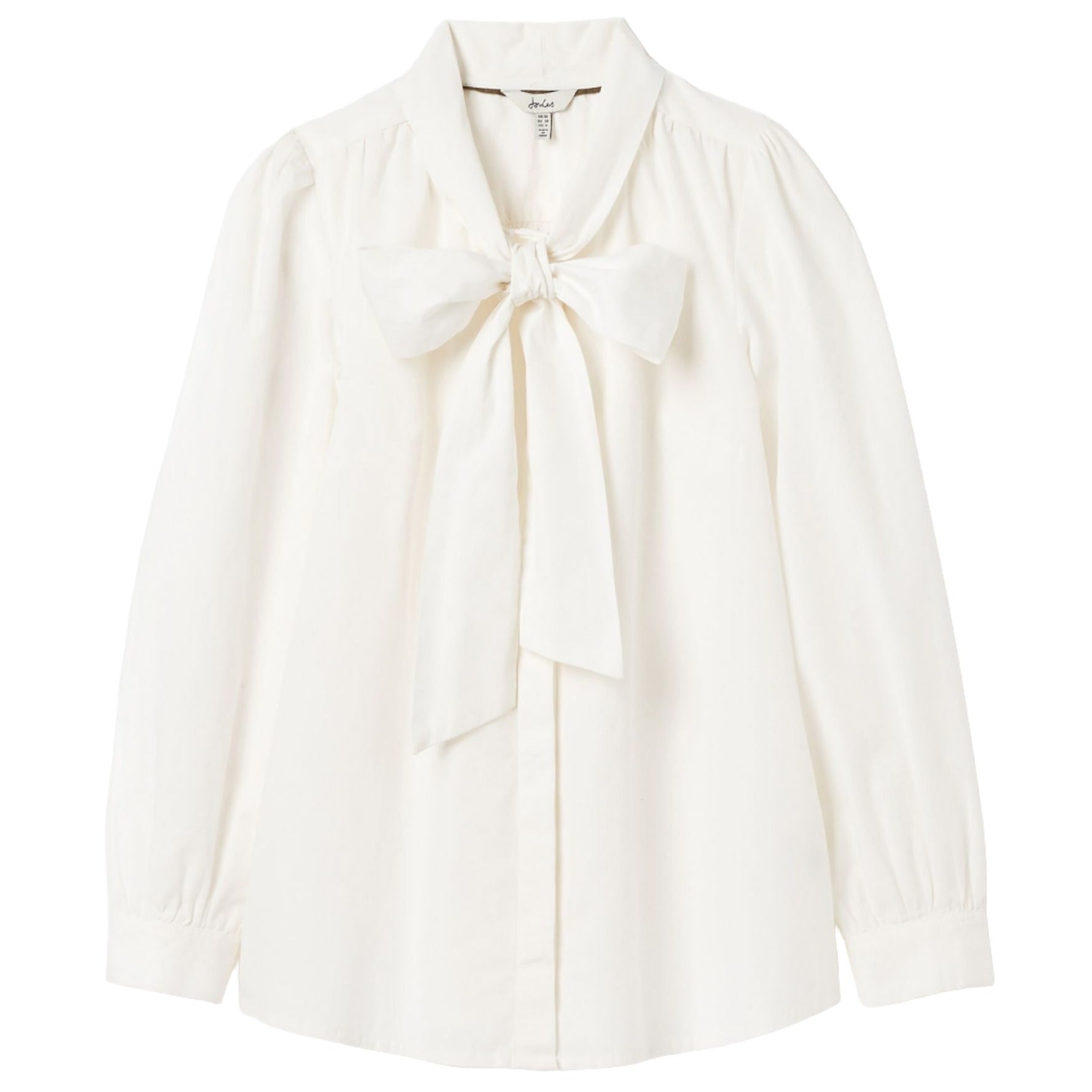 Joules Ladies Everly Plain Tie Neck Blouse | Millbry Hill