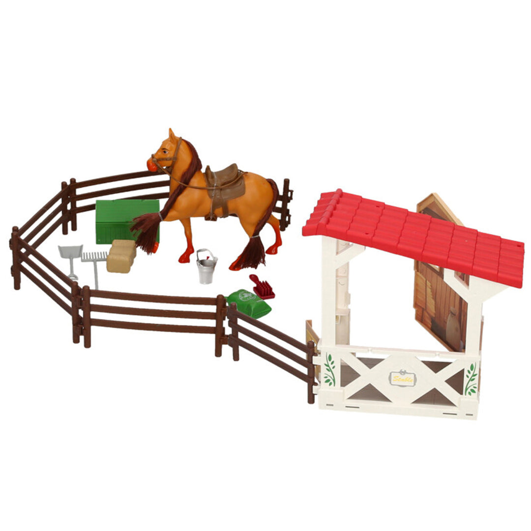 Platinum Toy Horse & Stable Set