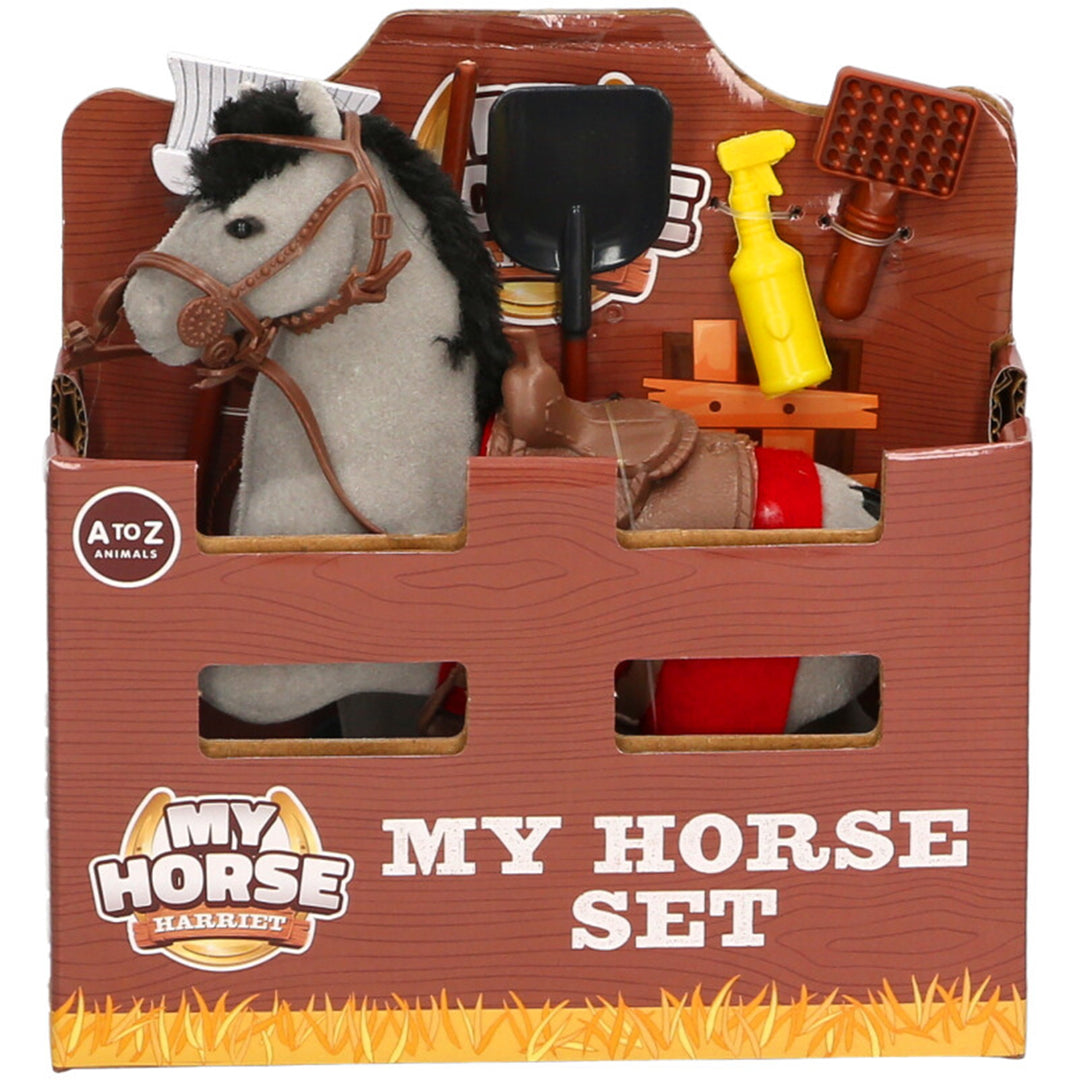 Platinum Toy Horse In A Stable Set