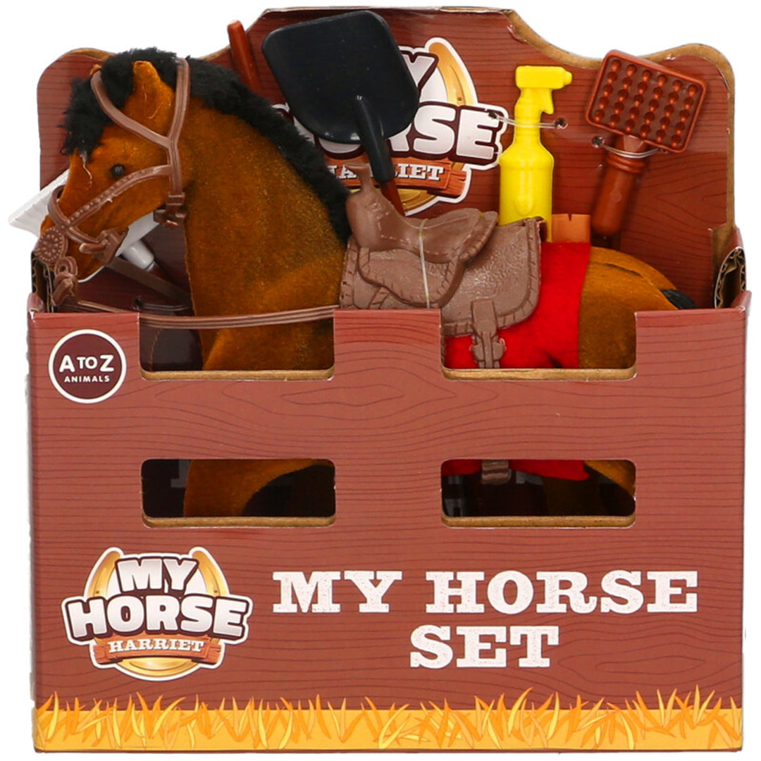 Platinum Toy Horse In A Stable Set