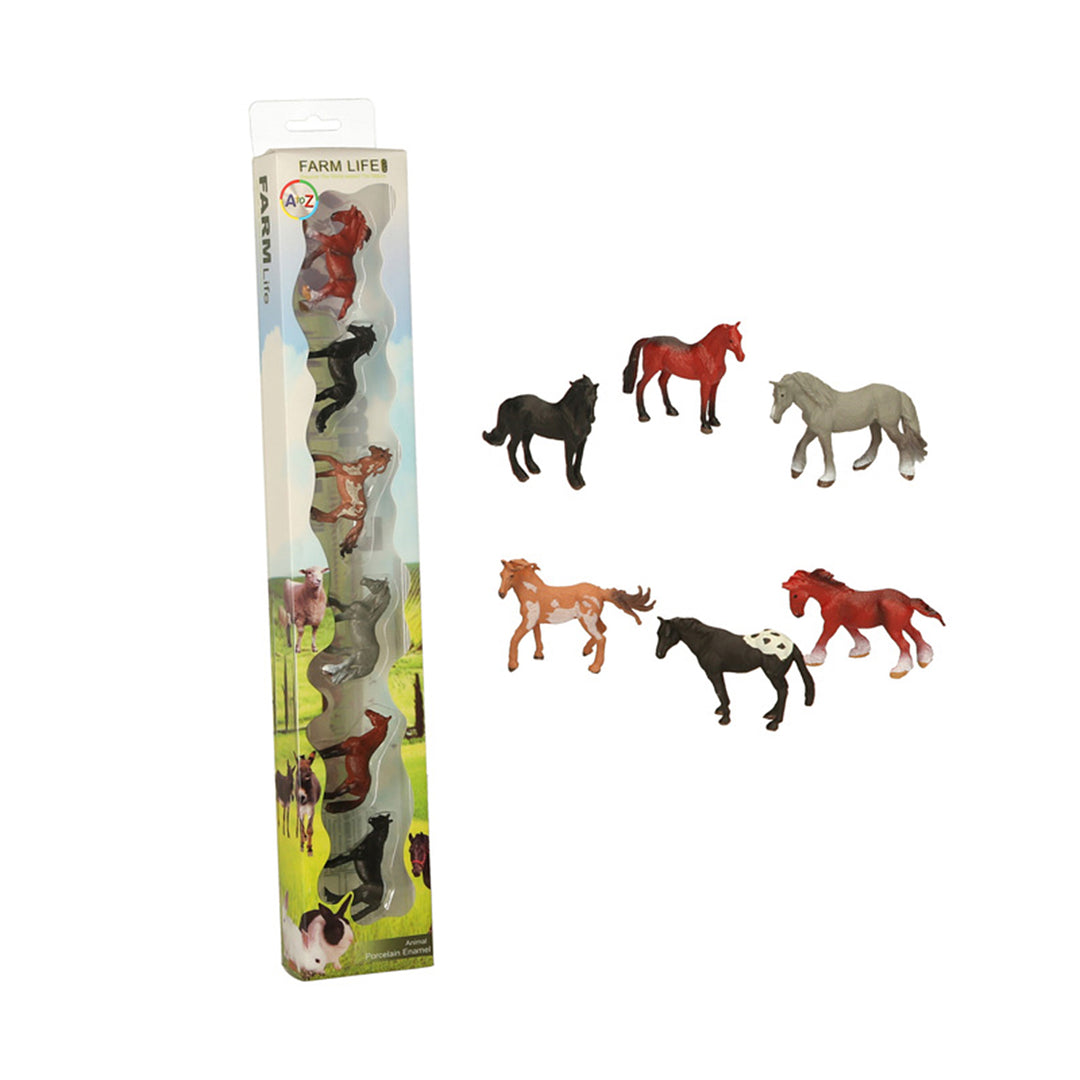 Platinum Mini Toy Horse Set