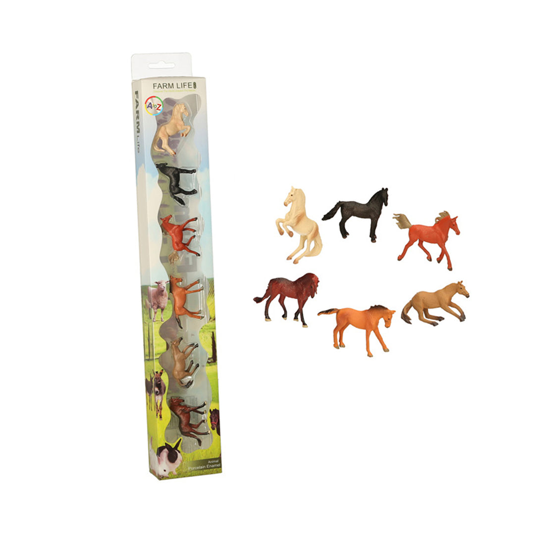 Platinum Mini Toy Horse Set