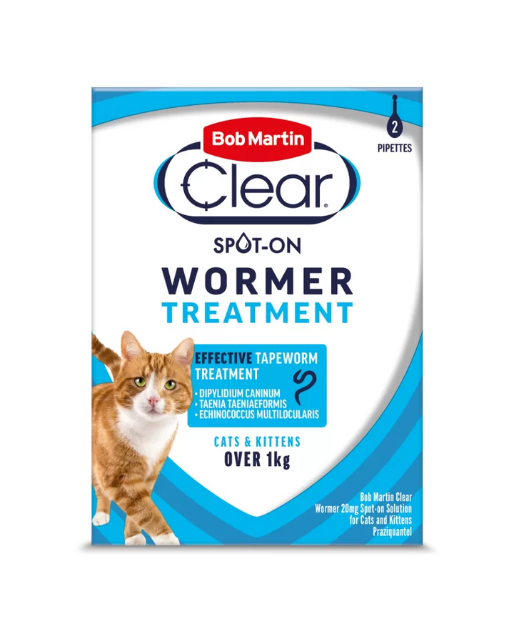 Bob Martin Clear Worming Spot On for Cats