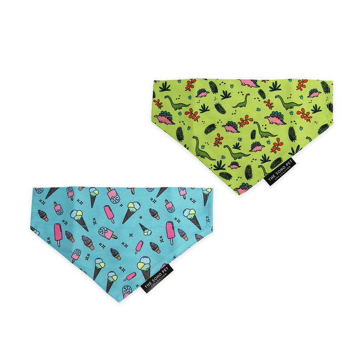 Ancol Dino & Ice Cream Bandana Set