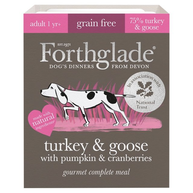 Forthglade Gourmet Grain Free Dog Food with Turkey & Goose 395g