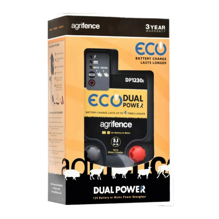 Agrifence Dual Power Eco 5J DP1230e Energiser