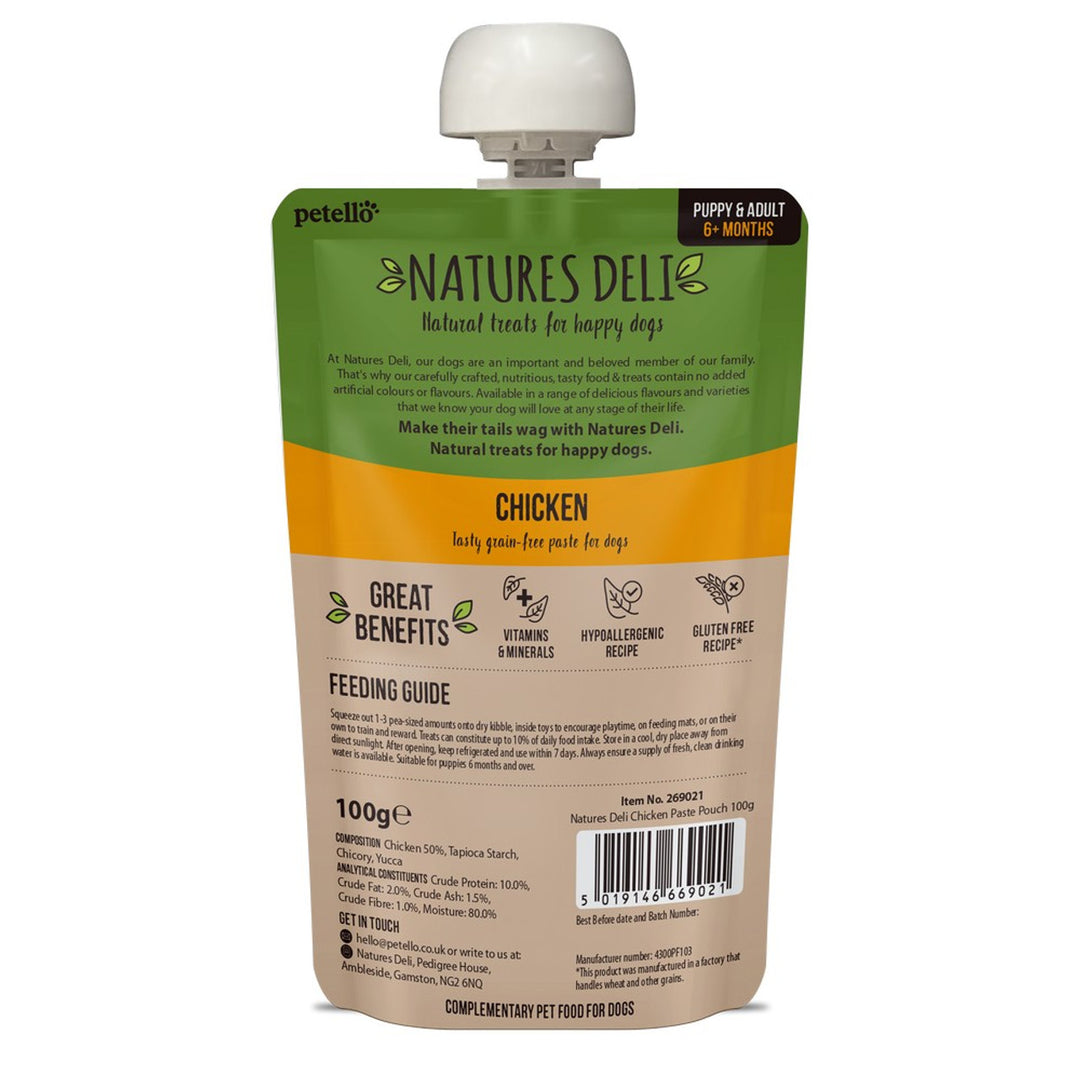 Natures Deli Chicken Paste Pouch 100g