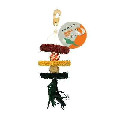 Classic Little Friends Triple Loofah Nibbler Hanging Toy