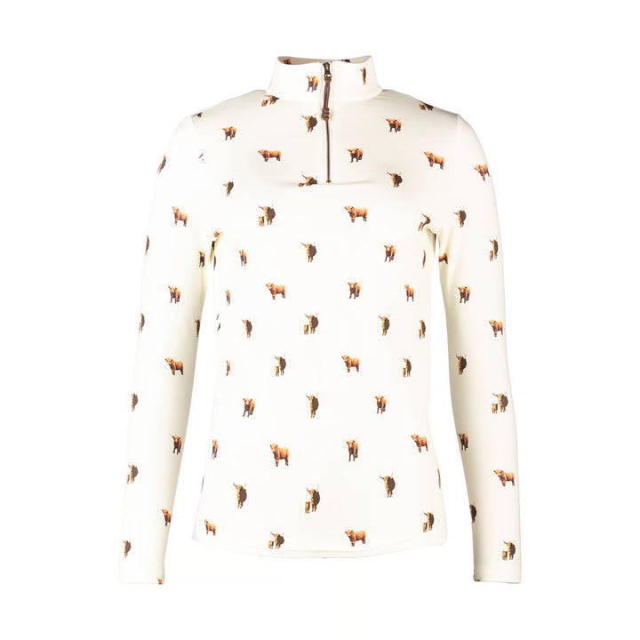 Rydale Ladies Foxholes Long Sleeved 1/4 Zip Top