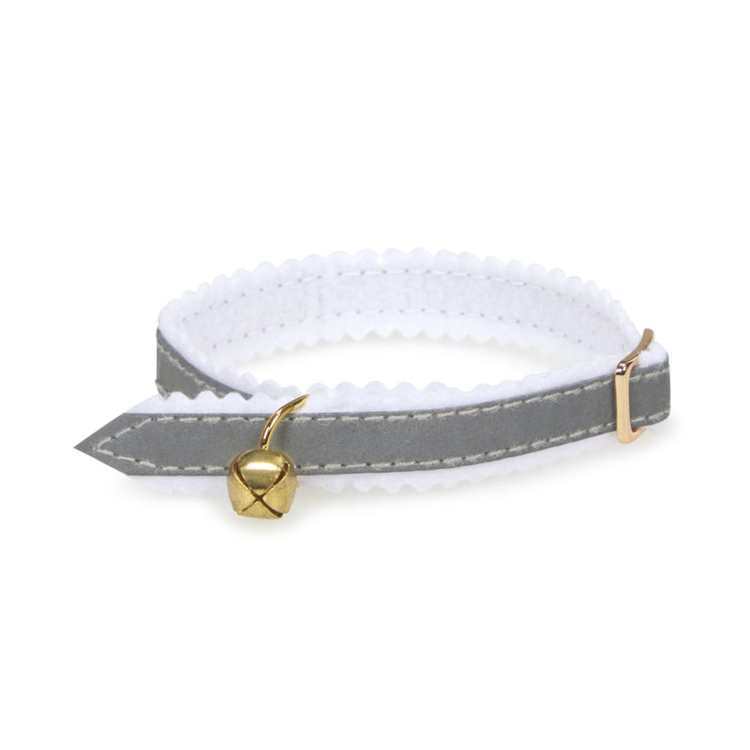 PetFace Silver Reflective Cat Collar