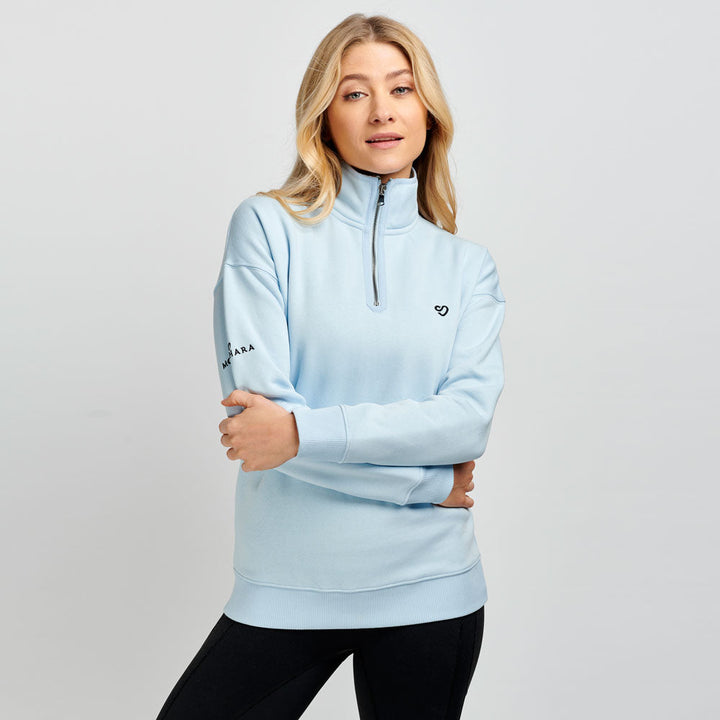 Mochara Ladies Half Zip Sweatshirt