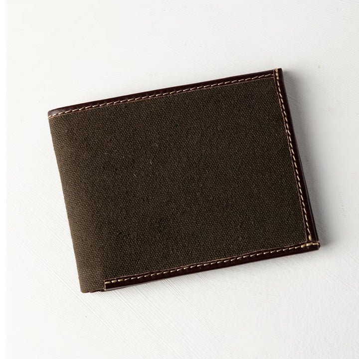 Rydale Mens Sledmere Canvas Bifold Wallet