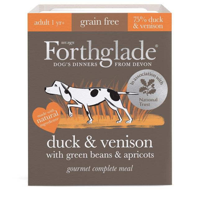 Forthglade Gourmet Grain Free Dog Food with Duck & Venison 395g