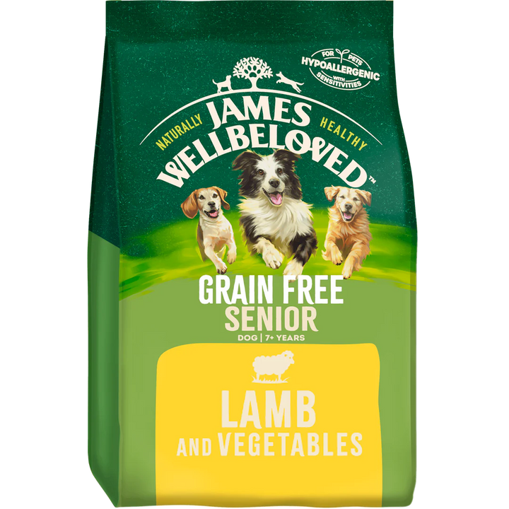 James Wellbeloved Grain Free Senior Dog Food with Lamb & Vegetables