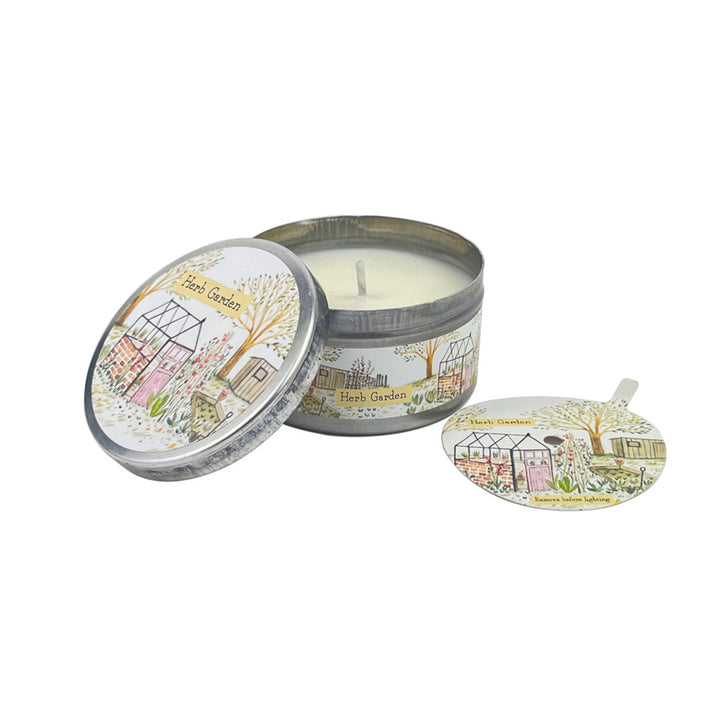 Heaven Scent 100g Tin Candle - Rosemarry, Sage & Thyme (Herb Garden)