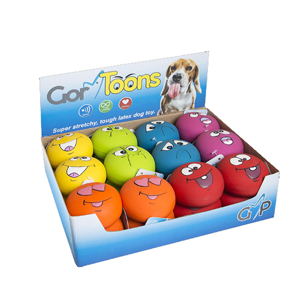 Gor Toons Funny Faces Dog Toys