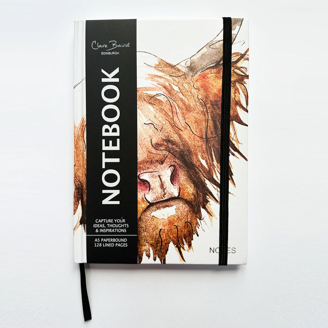 Clare Baird Highland Cow Notebook