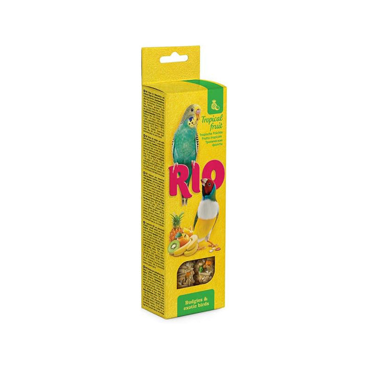 Rio Sticks for Budgies and Exotic Birds with Tropical Fruit 2 Pack