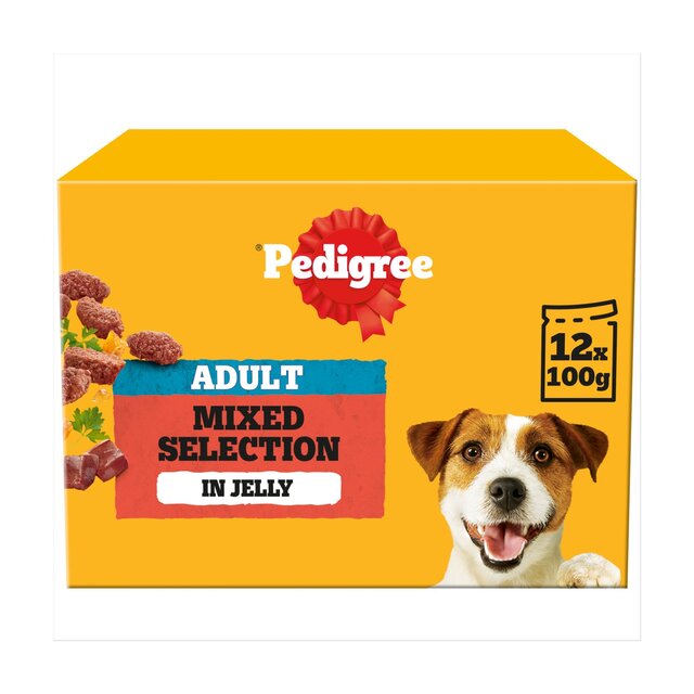 Pedigree Adult Dog Pouches Mixed Selection in Jelly