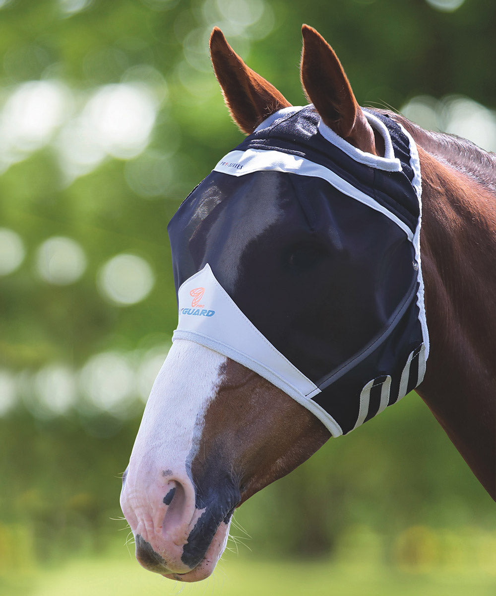 Shires Fine Mesh Fly Mask With Ear Holes