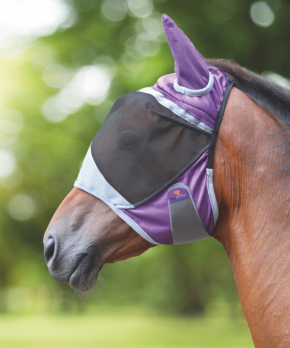 Shires FlyGuard Pro Deluxe Fly Mask with Ears