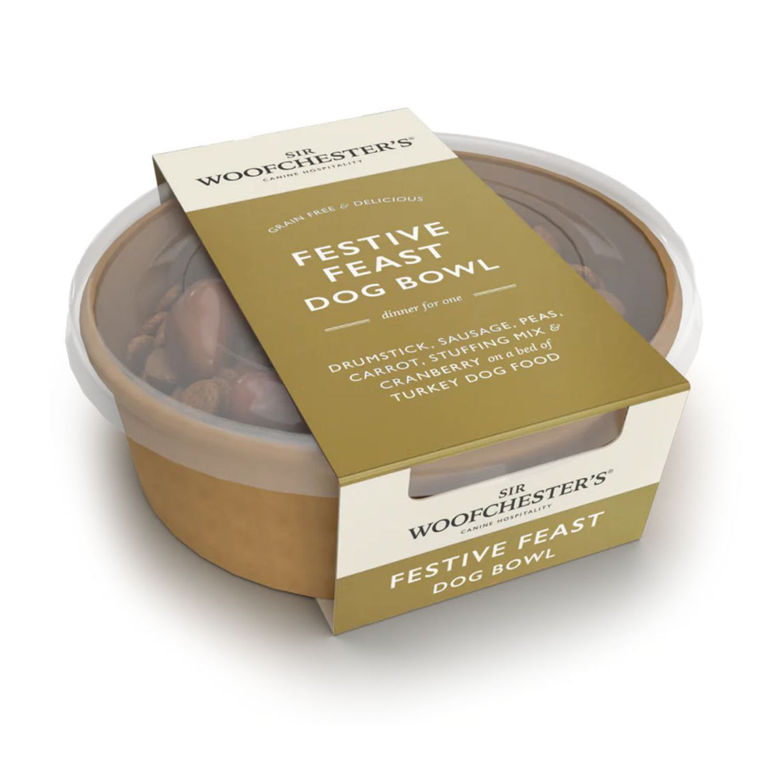 Woofchester's Festive Feast Dinner Bowls