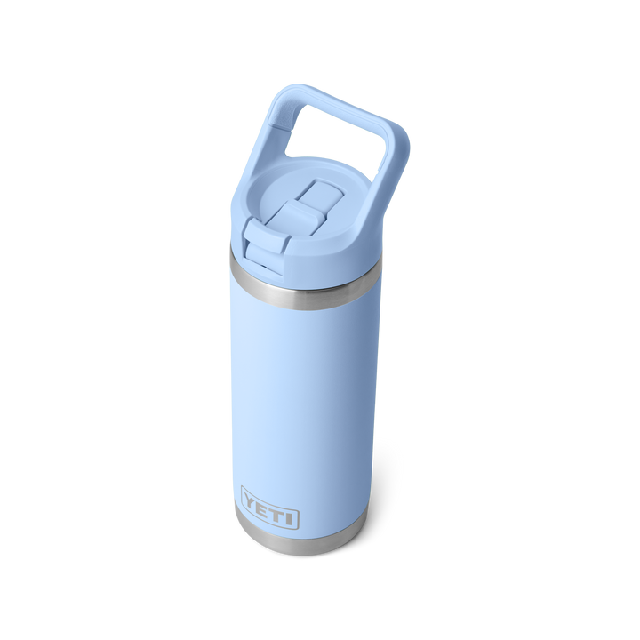 Yeti Rambler 18 Oz Colour Straw Bottle - Big Sky Blue